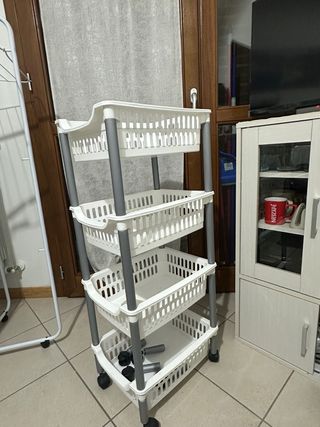 Portaoggetti componibile 4 ripiani