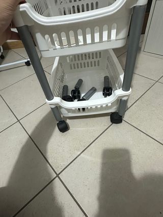 Portaoggetti componibile 4 ripiani