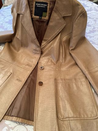 Chaqueta de cuero VERO MODA Marrón Talla M