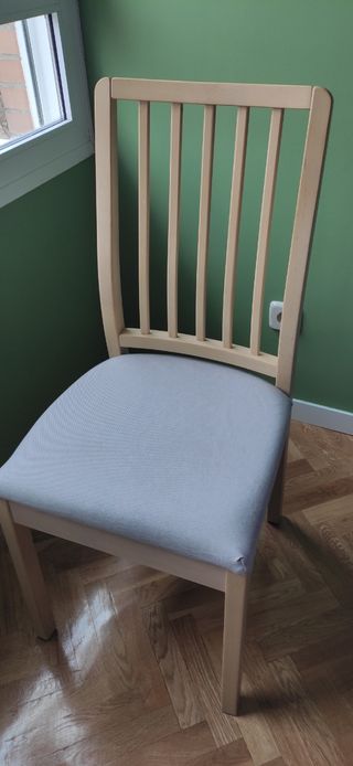 Sillas comedor Ikea Ekedalen madera beige
