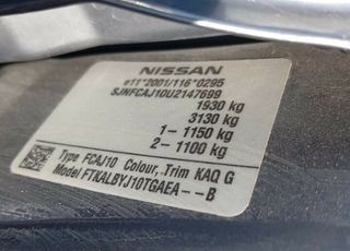 444148 6.5jx17 llanta nissan qashqai (j10) tekna