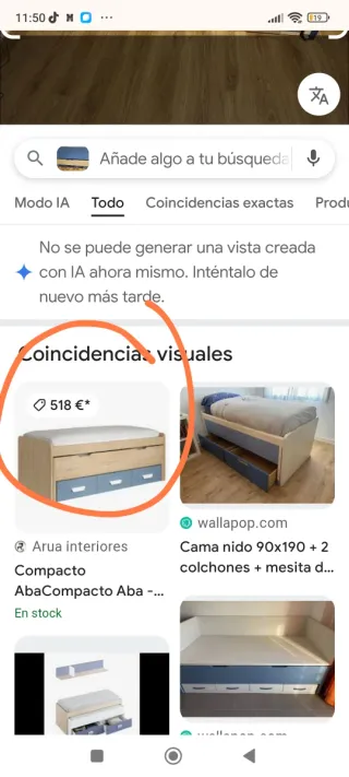 Cama nido con 4 cajones