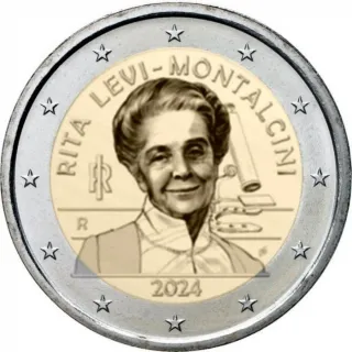 Moneda 2€ Rita Levi-Montalcini 2024 Italia