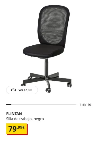 Silla de oficina negra