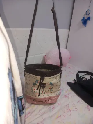 Bolso de hombro con estampado