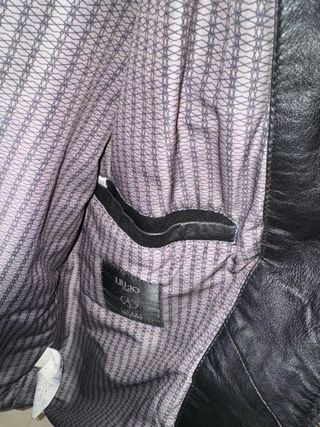 Giubbotto LiuJo Uomo Pelle Nero