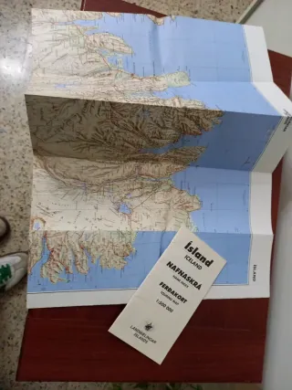 Mapa de Islandia Ísland 1:500 000