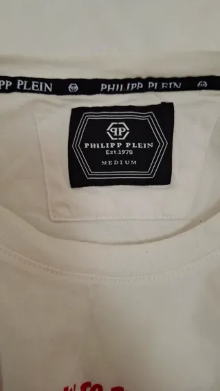 Camiseta Philipp Plein Blanca Calavera