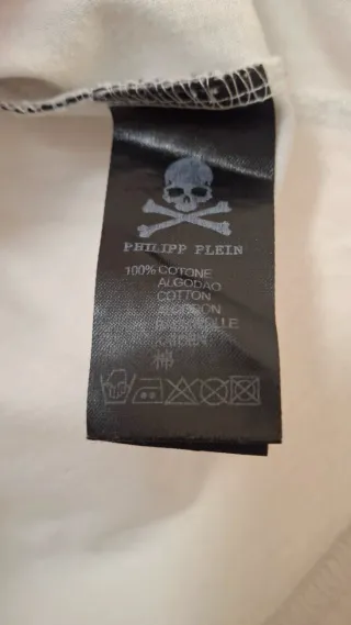 Camiseta Philipp Plein Blanca Calavera