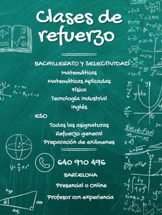 Clases particulares Bachillerato/ESO