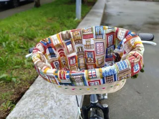 Cesta Mimbre Bicicleta Hecha a Mano