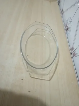 Bandeja de cristal para aperitivos