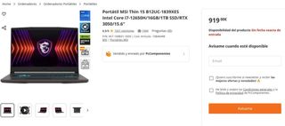 MSI 17 12ª Gen | RTX 3050 | 16GB RAM | 1TB SSD