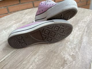 Converse plataforma rosa.