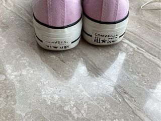 Converse plataforma rosa.