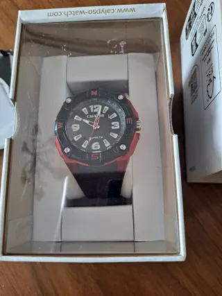 Reloj Calypso Negro y Rojo