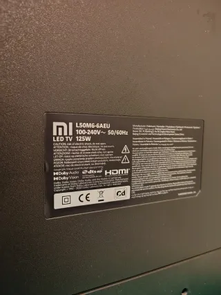 TV 50 4K Xiaomi L50M6-6AEU con detalle en pantalla
