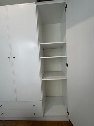 Armario blanco lacado madera 0,51x1,36x2,36