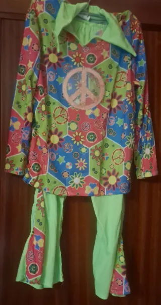 Disfraz Hippie Niño Talla 7-9 Años