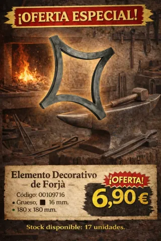 Elemento Decorativo Forja 180x180mm