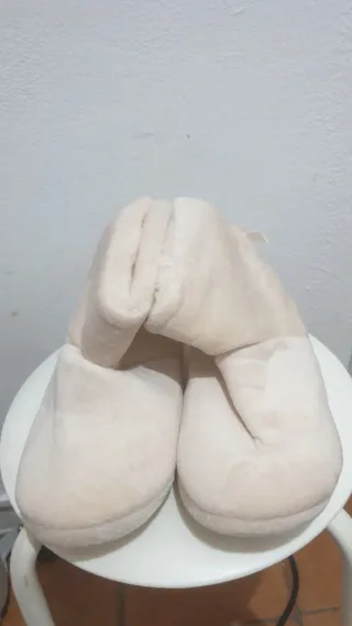 Zapatillas de casa invierno beige