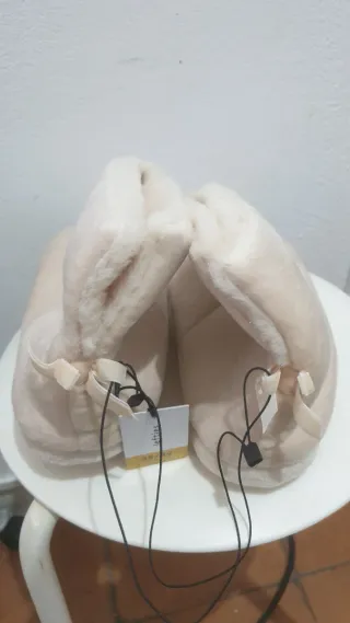 Zapatillas de casa invierno beige