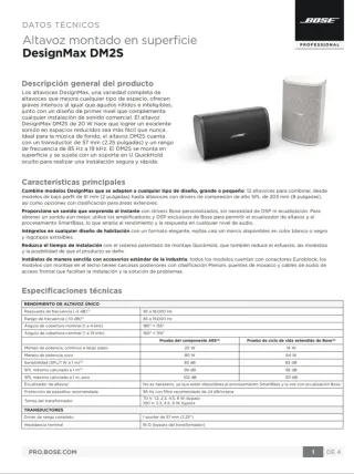 Altavoz Bose DM2S Blanco