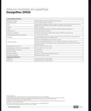 Altavoz Bose DM2S Blanco