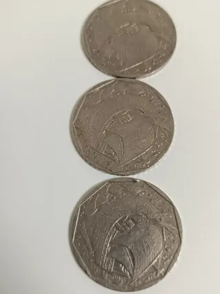 10 Monedas 50 Escudos Portugal Pre-Euro