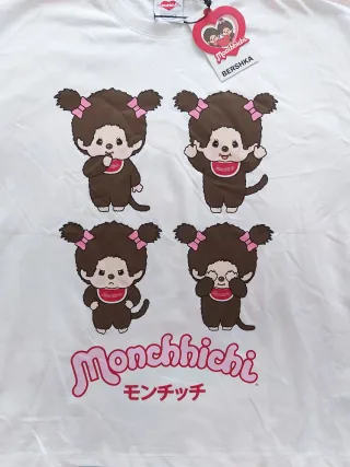 Camiseta Monchhichi x Bershka Talla L Oversize