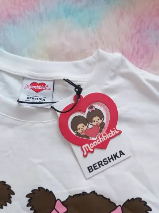 Camiseta Monchhichi x Bershka Talla L Oversize