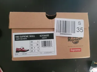 Dr. Martens 1461 Supreme Calavera Roja