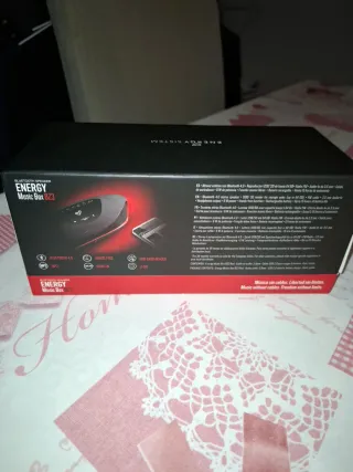 Altavoz Bluetooth Energy Sistem Negro/Rojo