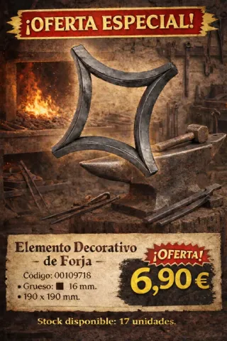 Elemento Decorativo Forja 190x190mm