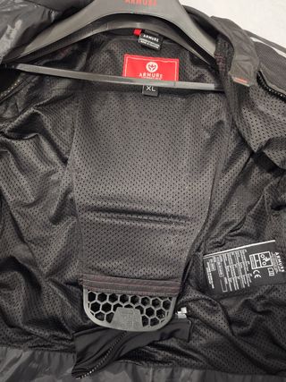 Chaqueta Moto Armure Juno Hombre Negra