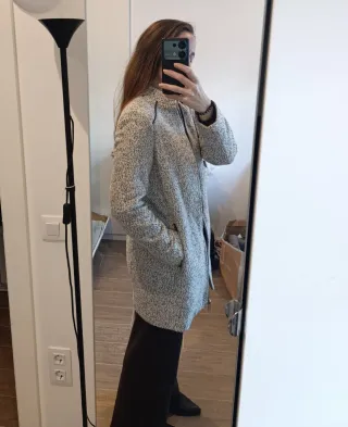 Abrigo jaspeado Stradivarius