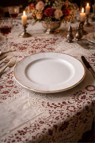 Lote 6 Platos llanos porcelana San Claudio