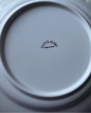 Lote 6 Platos llanos porcelana San Claudio