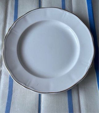 Lote 6 Platos llanos porcelana San Claudio