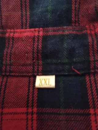 Camisa cuadros roja y negra