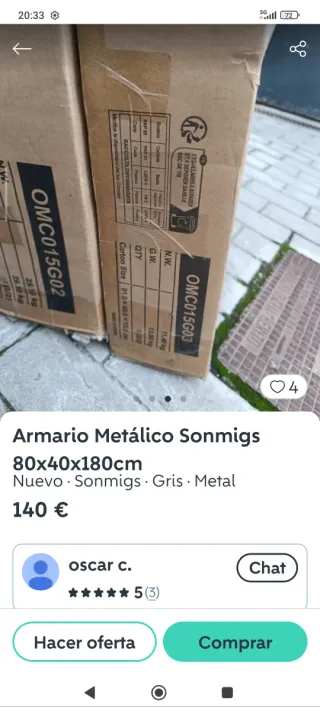 Armario Metálico Leroy Merlin Gris