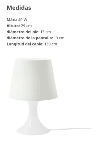 Lámpara de mesa rosa para dormitorio