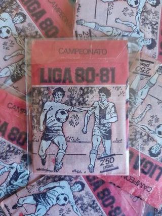 Sobre cromos Liga Este 80-81 (rojo). Sin abrir