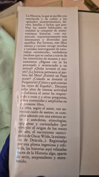 Libro Historias de la historia. Carlos Fisas