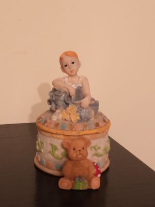 Cajita joyero bailarina y osito