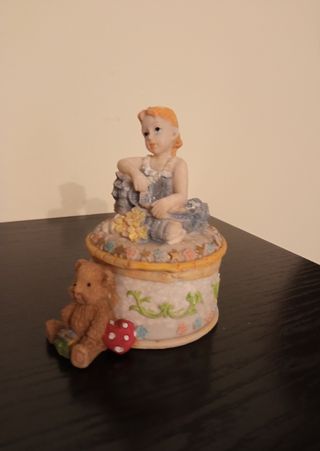 Cajita joyero bailarina y osito