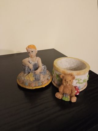 Cajita joyero bailarina y osito