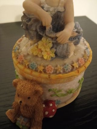 Cajita joyero bailarina y osito