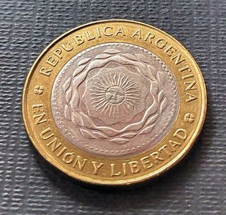 Moneda Argentina 2 Pesos 2016