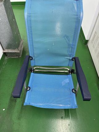 2 Sedie da Spiaggia Pieghevoli Blu